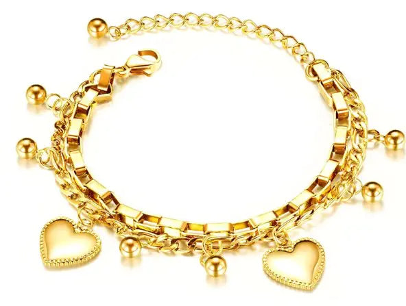 Heart Charm Bracelet