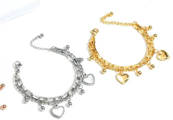 Heart Charm Bracelet