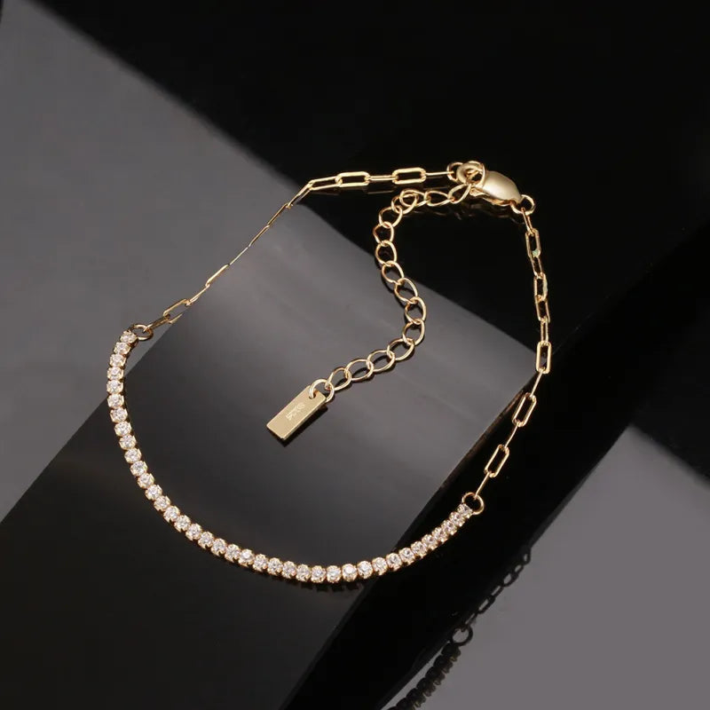 Elegant Sterling Silver/Gold Bracelet