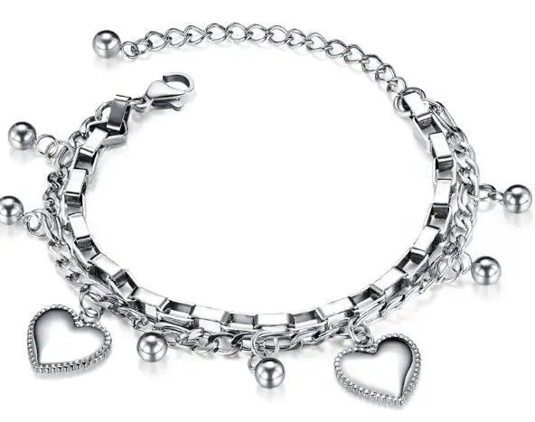 Heart Charm Bracelet